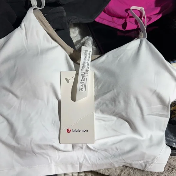 Lululemon align cropped Cami tank  A/B size 12 white NWT - Picture 2 of 12